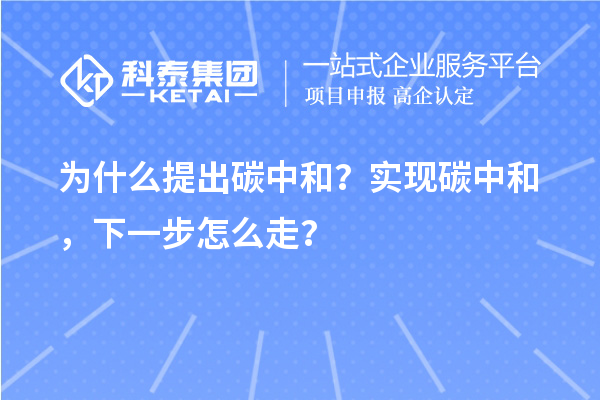 为什么提出碳中和?实现碳中和,下一步怎么走?