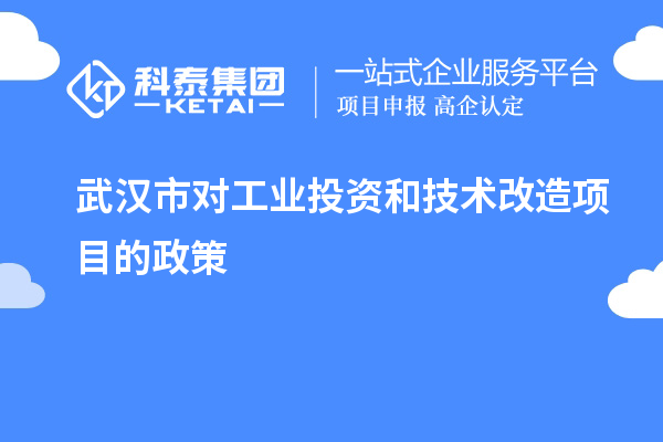 武汉市对工业投资和<a href=//jiuyouhuitech.com/fuwu/jishugaizao.html target=_blank class=infotextkey>技术改造</a>项目的政策