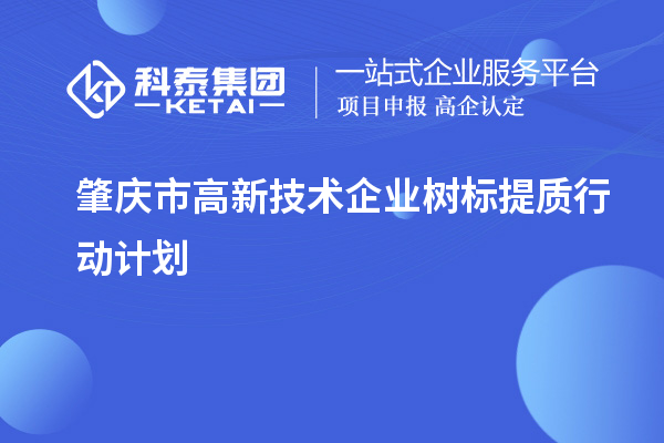 肇庆市高新技术企业树标提质行动计划(最新原文)