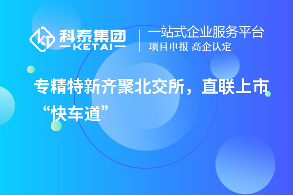 专精特新齐聚北交所,直联上市“快车道”