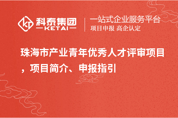 珠海市产业青年优秀人才评审项目,项目简介、申报指引