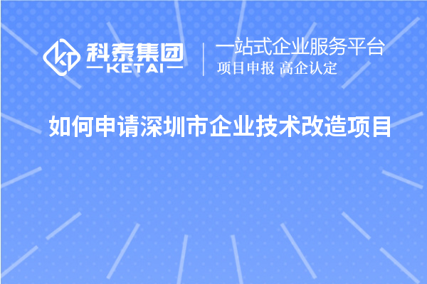 深圳市企业技术改造项目申请攻略:步骤与要点解析