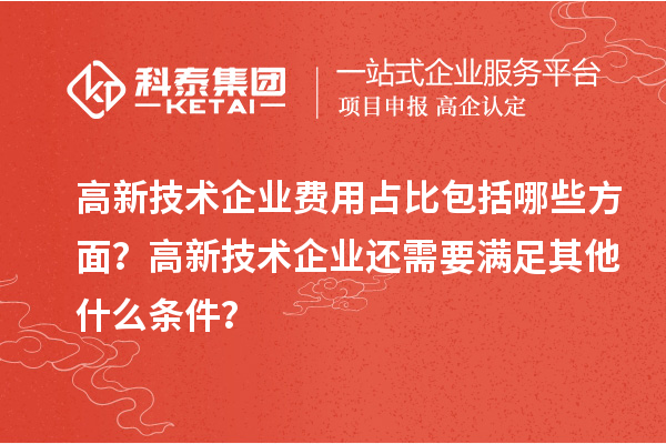 高新技术企业费用占比包括哪些方面?高新技术企业还需要满足其他什么条件?