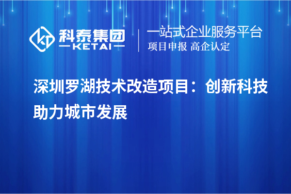 深圳罗湖技术改造项目:创新科技助力城市发展