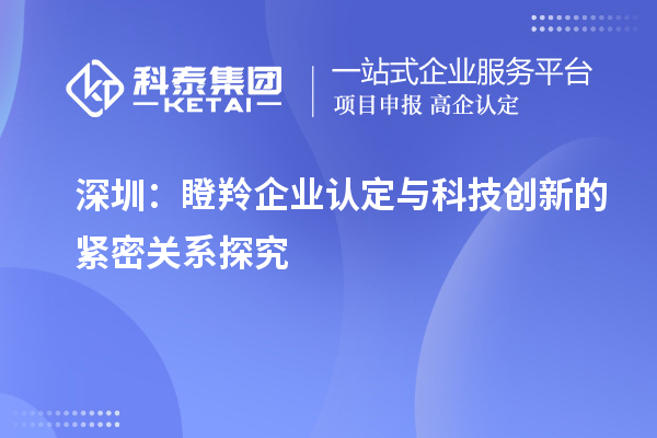 深圳:瞪羚企业认定与科技创新的紧密关系探究