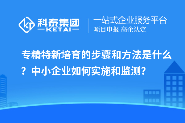 专精特新培育的步骤和方法是什么?中小企业如何实施和监测?