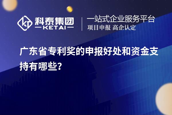 广东省专利奖的申报好处和资金支持有哪些?
