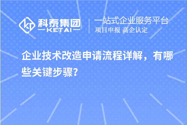 企业技术改造申请流程详解,有哪些关键步骤?