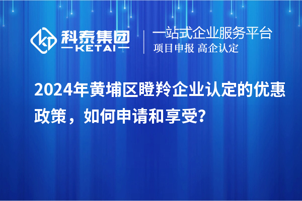 2024年黄埔区<a href=//jiuyouhuitech.com/fuwu/dengling.html target=_blank class=infotextkey>瞪羚企业认定</a>的优惠政策,如何申请和享受?