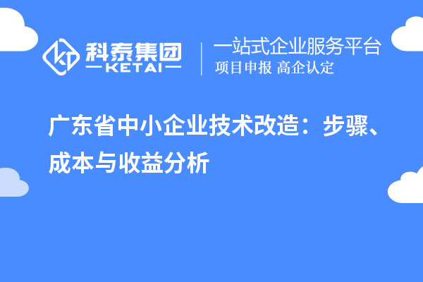 广东省中小企业技术改造:步骤、成本与收益分析