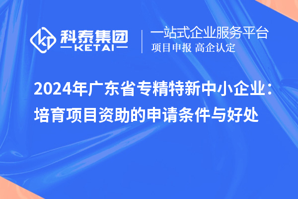 2024年广东省<a href=//jiuyouhuitech.com/fuwu/zhuanjingtexin.html target=_blank class=infotextkey>专精特新中小企业</a>:培育项目资助的申请条件与好处