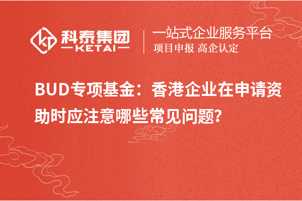 BUD专项基金:香港企业在申请资助时应注意哪些常见问题?