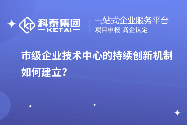 市级企业技术中心的持续创新机制如何建立?