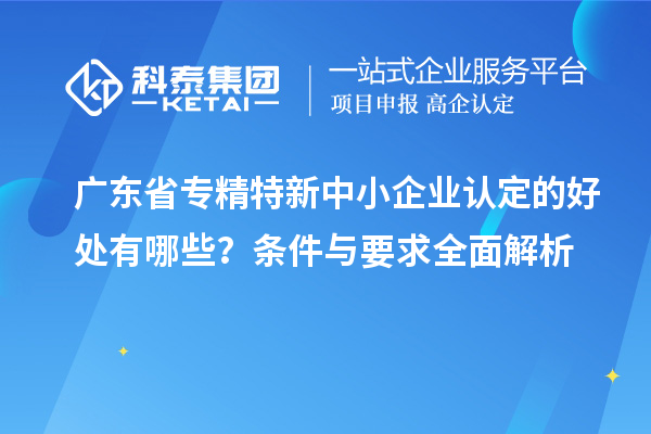 广东省<a href=//jiuyouhuitech.com/fuwu/zhuanjingtexin.html target=_blank class=infotextkey>专精特新中小企业</a>认定的好处有哪些?条件与要求全面解析