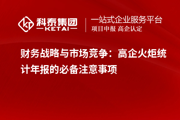 财务战略与市场竞争:高企火炬统计年报的必备注意事项