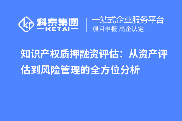 知识产权质押融资评估:从资产评估到风险管理的全方位分析