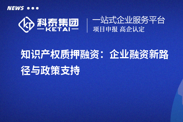 知识产权质押融资:企业融资新路径与政策支持