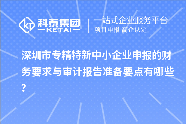 <a href=//jiuyouhuitech.com/shenzhen/ target=_blank class=infotextkey>深圳市专精特新</a>中小企业申报的财务要求与审计报告准备要点有哪些?