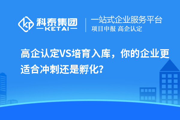 高企认定VS培育入库,你的企业更适合冲刺还是孵化?
