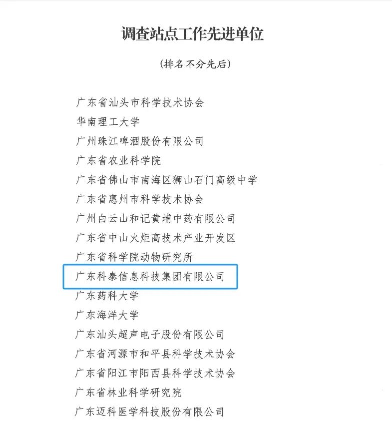 九游会荣获“2024年度科技工作者状况调查站点工作先进单位和先进个人”