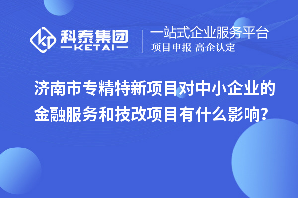 济南市专精特新项目对中小企业的金融服务和<a href=//jiuyouhuitech.com/fuwu/jishugaizao.html target=_blank class=infotextkey>技改</a>项目有什么影响？