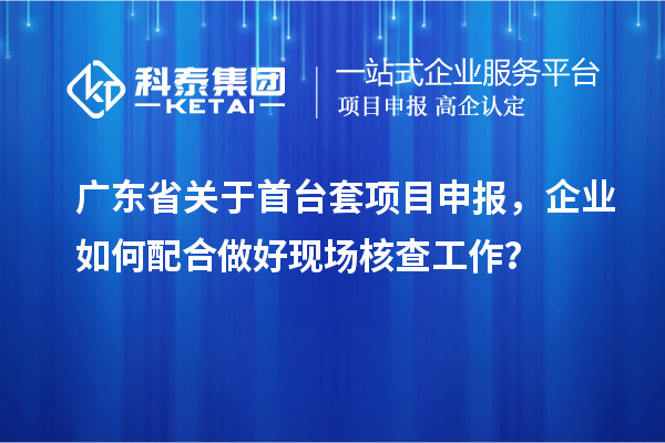 广东省关于首台套项目申报，企业如何配合做好现场核查工作？