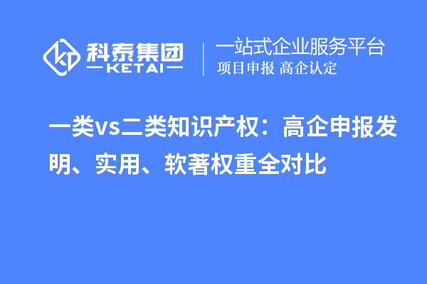 一类 vs 二类知识产权：高企申报发明、实用、软著权重全对比