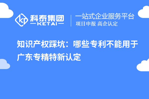 知识产权踩坑：哪些专利不能用于广东专精特新认定